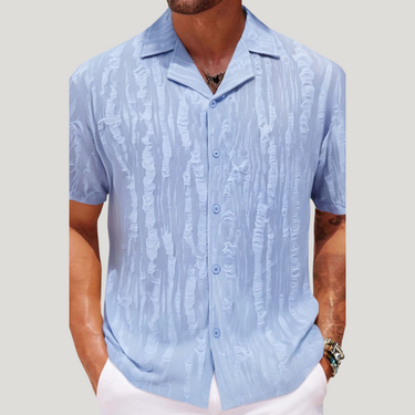 Collared Neck Short Sleeve Shirt