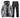 Ensemble de ski homme – Veste grise et pantalon noir, coupe hivernale