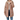 Femme portant la veste polaire Leila™ beige clair avec capuche et poches