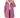 Femme portant la veste polaire Leila™ rose poudré en sherpa doux