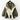 Trench-coat Lilith™ vert kaki et crème suspendu, style oversize