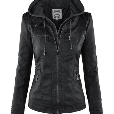 Chantelle™ – Veste motard en cuir vegan