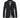 Blazer noir en coton pour homme avec col classique et fermeture boutonnée