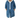 Femme portant la veste polaire Leila™ bleue avec fermeture éclair et capuche