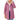Femme portant la veste polaire Leila™ rose poudré en sherpa doux