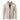 Gilet beige classique avec fermeture éclair et col montant