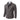 Gilet homme marron chiné à fermeture éclair, vue en biais