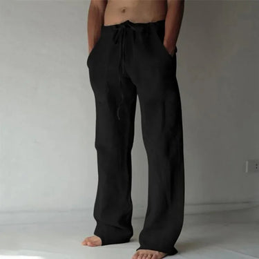 Rowan™ - Pantalon à cordon de serrage en coton et lin