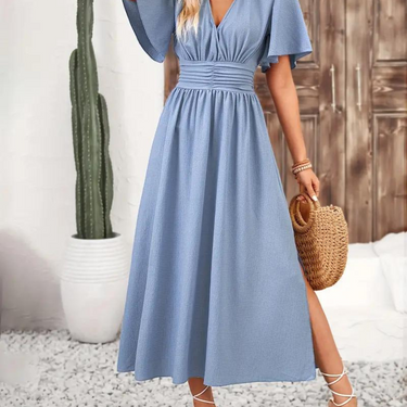 Romane™ – Robe longue d'été à taille froncée