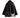 Manteau Mira noir à col écharpe zigzag avec poches contrastantes
