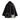 Manteau Mira noir à col écharpe zigzag avec poches contrastantes
