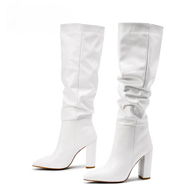 Olivia™ - Bottes hautes à talon carré