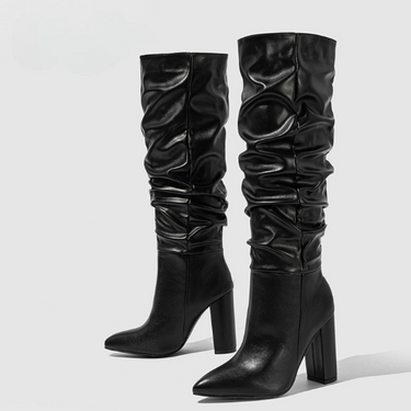 Olivia™ - Bottes hautes à talon carré