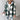 Trench-coat Lilith™ blanc et crème à col roulé, vue avant