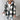 Trench-coat Lilith™ noir et crème porté, coupe ample