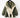 Trench-coat Lilith™ vert kaki et crème suspendu, style oversize