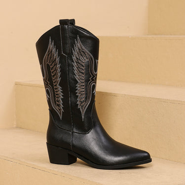 Fiona™ - Bottes de cowboy à talon carré d'inspiration western