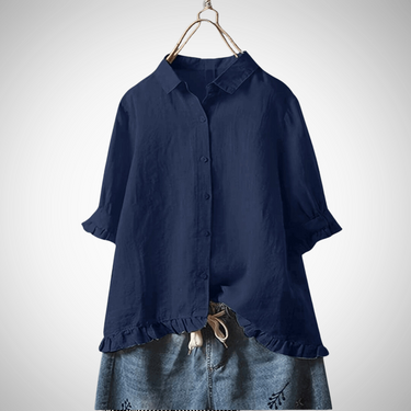 Aurore™ – Chemise en coton à volants