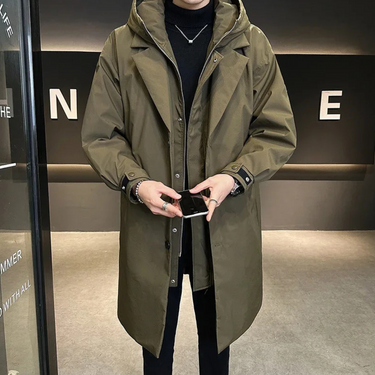 Dastan™ – Trench-coat décontracté à capuche