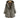 Veste Greta marron avec capuche chaude et boutons vintage