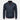Veste bomber bleu marine avec bordure rayée rouge – vue de face