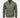 Veste bomber légère verte avec col et poignets à rayures – vue de face
