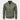 Veste bomber légère verte avec col et poignets à rayures – vue de face
