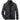 Veste d’hiver noire pour homme avec fermeture zippée et col montant en polaire