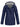 Veste imperméable bleu marine pour femme, doublure rayée