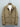 Veste imperméable kaki pour homme accrochée sur cintre, vue avant
