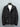 Veste imperméable noire pour homme accrochée sur cintre, vue avant
