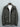 Veste imperméable vert olive foncé pour homme accrochée sur cintre, vue avant

