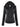 Veste noire femme cintrée avec capuche et poches zippées