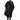 Vue arrière du manteau Elina noir avec capuche ample